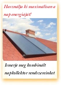 termékek kombinált napkollektor rendszer